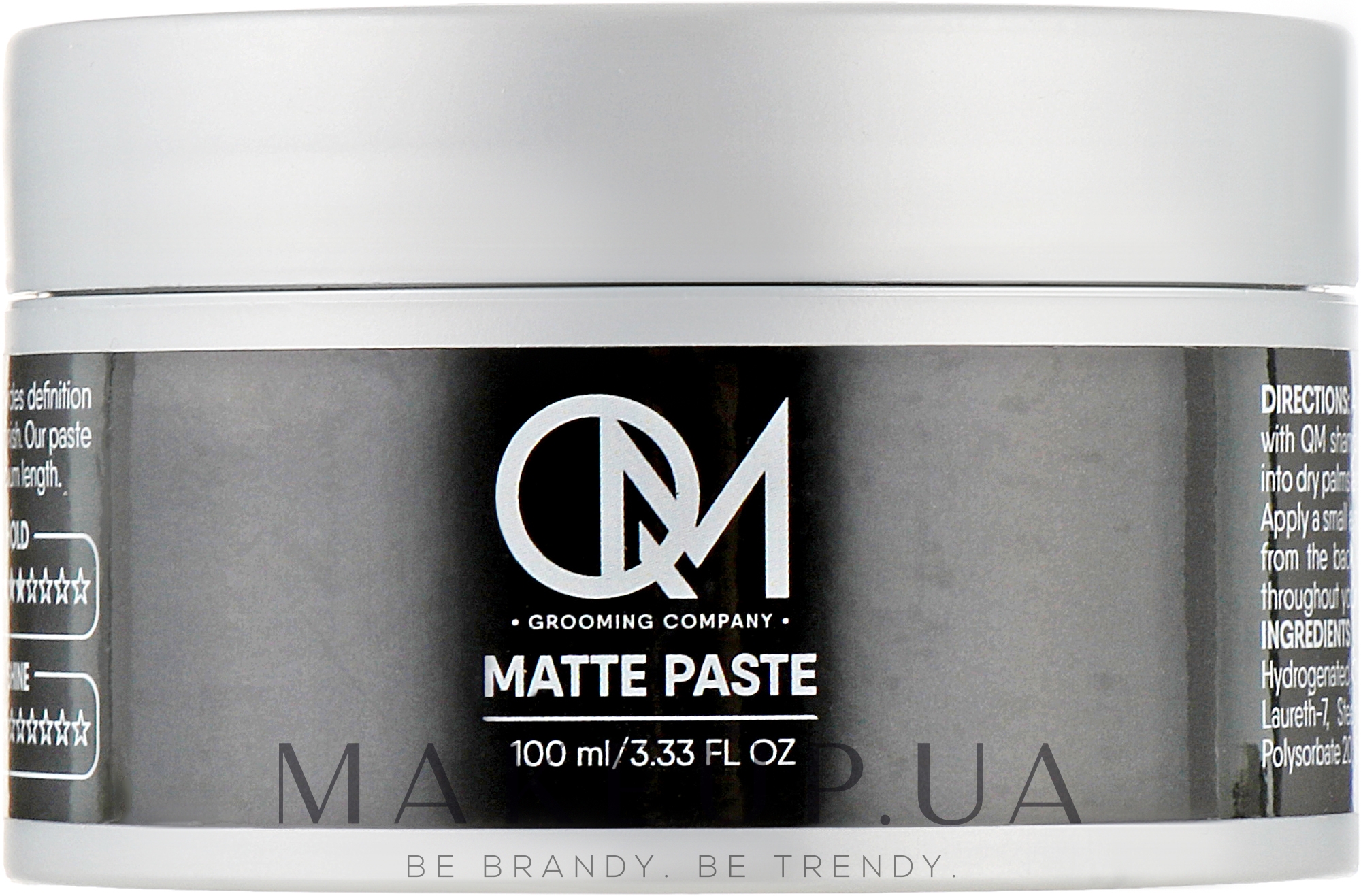 Матова паста для укладання волосся - QM Matte Paste — фото 100ml