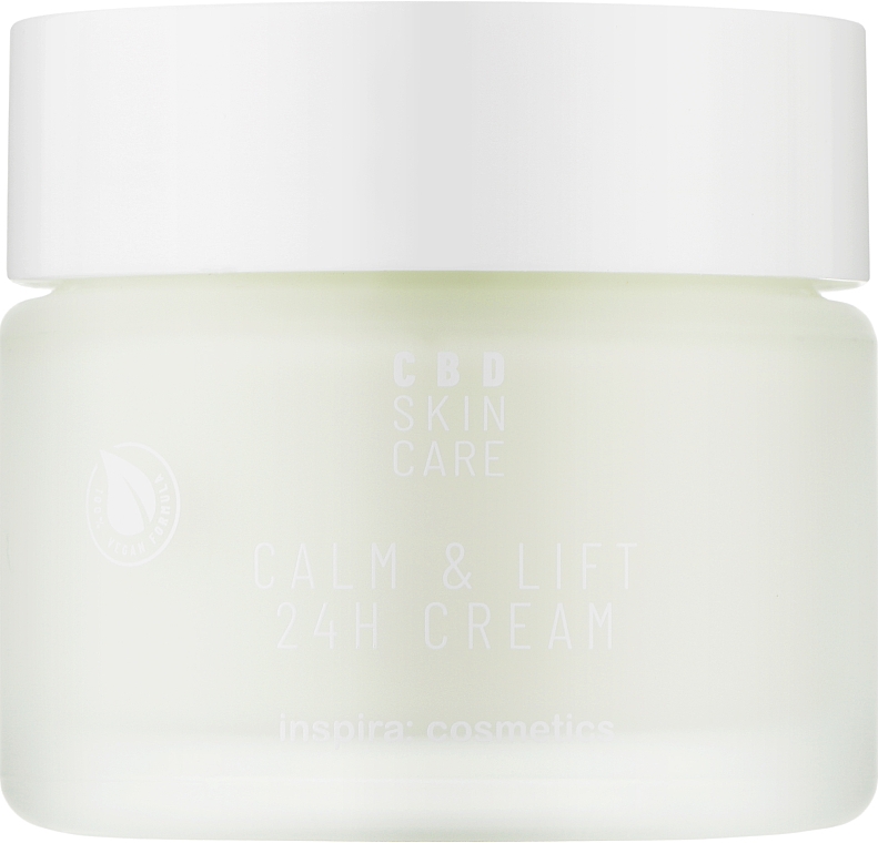 Крем с маслом конопли "Успокоение и лифтинг" - Inspira:cosmetics CBD Skin Care Calm&Lift 24H Cream — фото N1