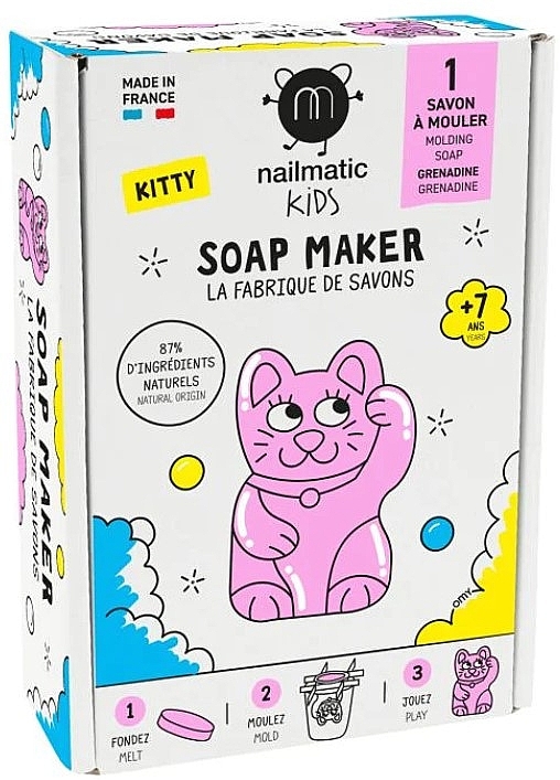 Набор для создания мыла "Сделай сам" - Nailmatic Kitty Soap Maker — фото N1