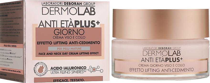 Денний крем для обличчя й шиї - Deborah Milano Dermolab Face And Neck Day Cream — фото N2