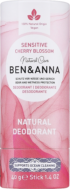 Дезодорант для чутливої шкіри - Ben & Anna Sensitive Cherry Blossom Deodorant — фото N1