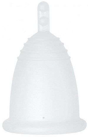 Менструальна чаша з ніжкою, розмір XL, прозора - MeLuna Classic Menstrual Cup Stem — фото N1