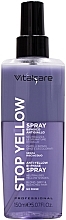 Двухфазный антижелтый спрей для волос - Vitalcare Professional Stop Yellow Hair Spray — фото N1
