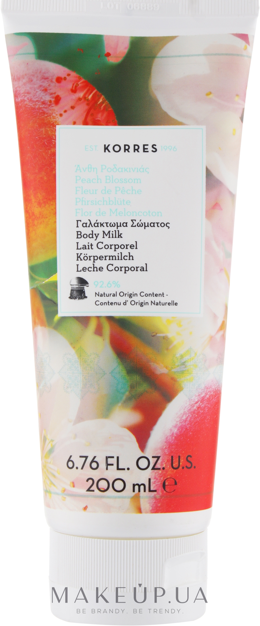 Молочко для тела - Korres Peach Blossom Body Milk — фото 200ml