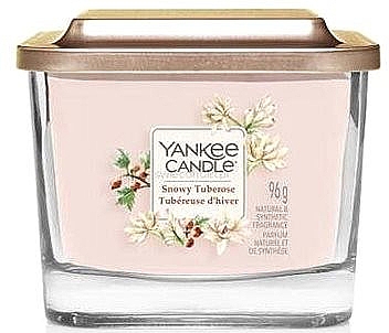 Ароматична свічка в склянці, один ґніт - Yankee Candle Snowy Tuberose — фото N2