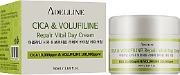 Крем для лица с центеллой и волюфилином, дневной - Adelline Cica Volufiline Repair Vital Day Cream — фото N2