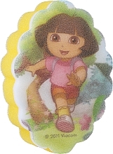 Парфумерія, косметика Мочалка банна дитяча "Дора" 18, жовта - Suavipiel Dora Bath Sponge