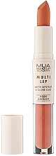 Помада-блиск для губ - MUA Multi Lip Matte Lipstick & Gloss Duo Nude Edition — фото N2