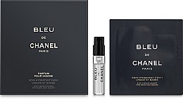 Духи, Парфюмерия, косметика Chanel Bleu de Chanel Parfum - Набор (edt/1.5ml + cr/1ml)