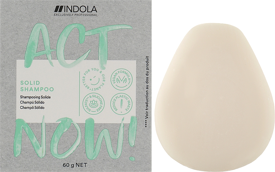 Твердый шампунь - Indola Act Now Solid Shampoo — фото N2