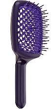 Расческа для волос SP508.A, фиолетовая - Janeke Curvy M Extreme Volume Vented Brush Violet — фото N1