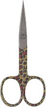 Ножиці нігтьові, 01-172C2, жовтий леопард - Zauber — фото N1