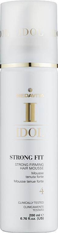 Мусс сильной фиксации для уплотнения волос - Medavita Idol Strong Fit Strong Firming Hair Mousse — фото N1