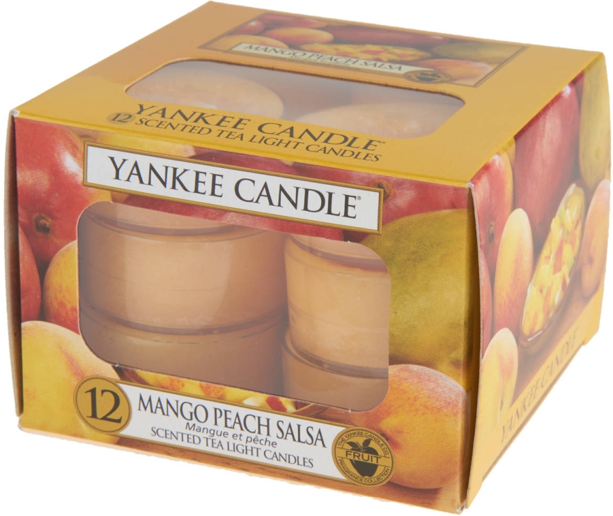 Чайні свічки - Yankee Candle Scented Tea Light Candles Mango Peach Salsa — фото N2
