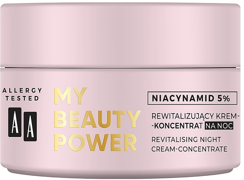 Восстанавливающий ночной крем-концентрат для лица - AA My Beauty Power Niacynamid 5% Revitalizing Night Cream-Concentrate — фото N2