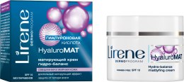 Парфумерія, косметика УЦІНКА Матуючий крем гідро-баланс - Lirene HyaluroMat Cream SPF 6*