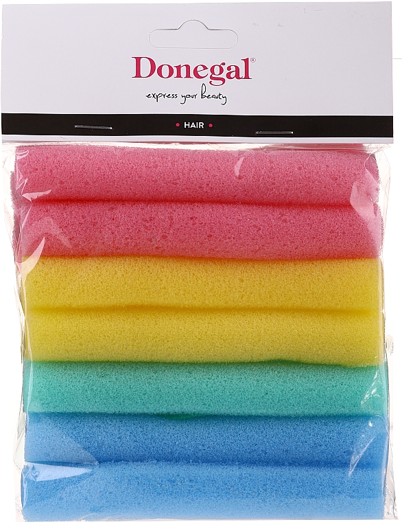 Бигуди-папильотки, тонкие, 14 шт - Donegal Sponge Rollers