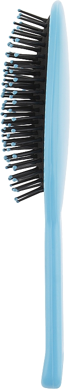 Щітка для волосся масажна, С0258-2, 22х7 см, блакитна з чорним - Rapira — фото N2