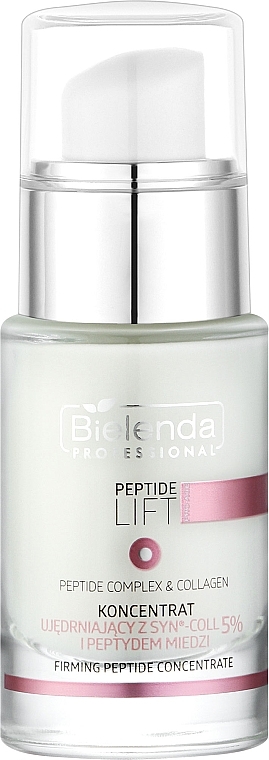 Укрепляющий и подтягивающий пептидный концентрат для лица - Bielenda Professional Peptide Lift Concentrate