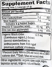 Леденцы "Черная бузина с цинком и витамином С" - Nature’s Way Sambucus Elderberry Zinc With Vitamin C — фото N2