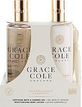 Духи, Парфюмерия, косметика Набор - Grace Cole Nectarine Blossom & Grapefruit (sh/gel/300ml + b/lot/300ml)