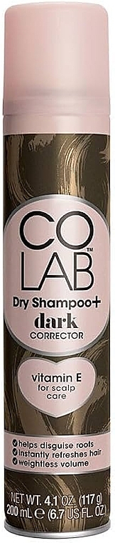 Сухий шампунь-коректор для брюнеток - Colab Dry Shampoo+ Dark Corrector — фото N1