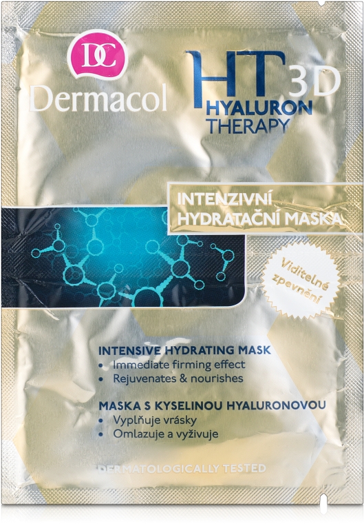 Маска для обличчя, заповнення зморшок - Dermacol Hyaluron Therapy 3D Intensive Hydrating Mask — фото N1