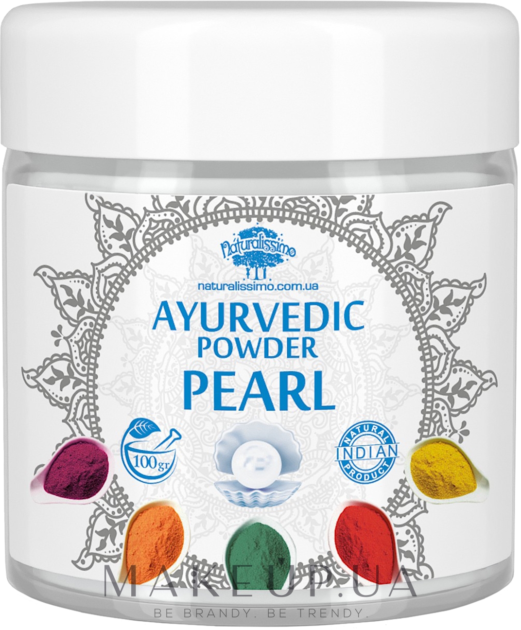 Аюрведична пудра "Перли" - Naturalissimo Ayurvedic Powder Pearl — фото 100g