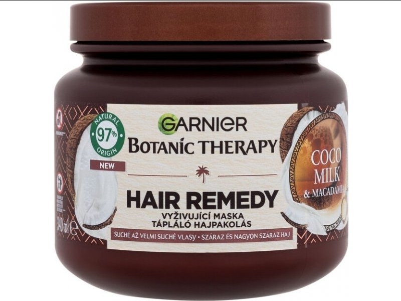 Маска для волосся - Garnier Botanic Therapy Cocoa Milk & Macadamia Hair Remedy Hair Mask — фото N1