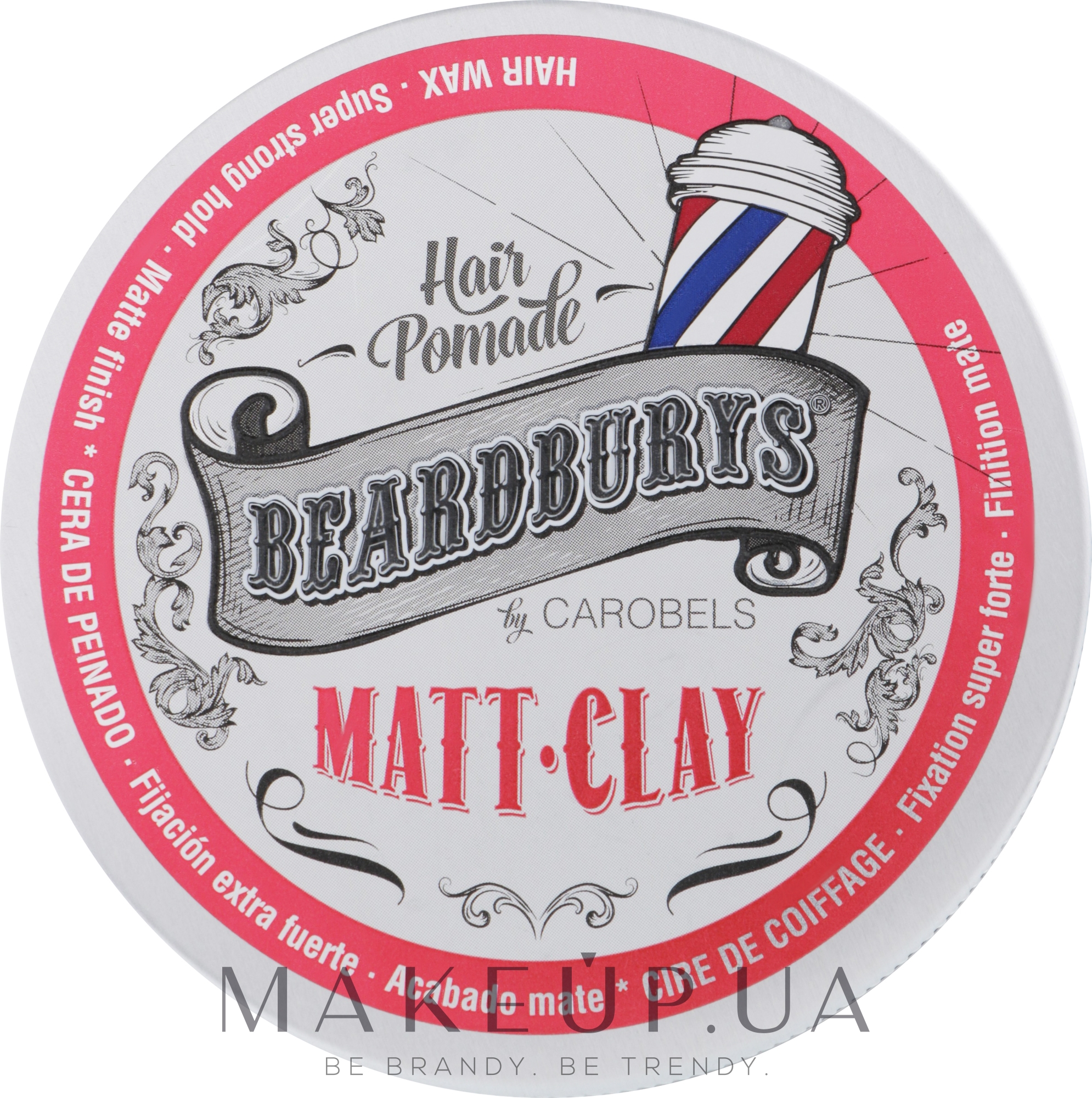 Глина для волос с матовым эффектом - Beardburys Matt-Clay Carobels — фото 100ml