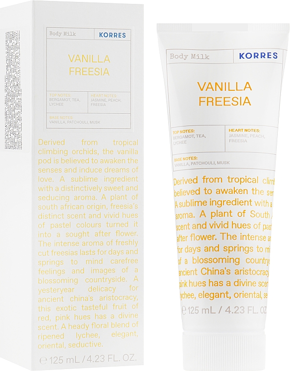 Молочко для тіла - Korres Body Milk Vanilla Freesia