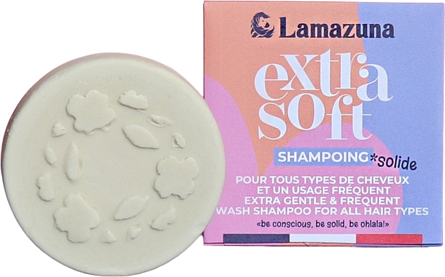 Твердий шампунь для всіх типів волосся - Lamazuna Extra Gentle & Frequent Wash Shampoo — фото N1