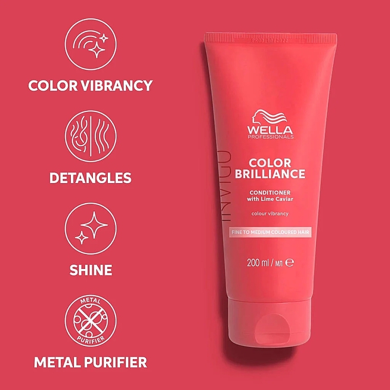 Кондиціонер для фарбованого, нормального і тонкого волосся - Wella Professionals Invigo Color Brilliance Vibrant Color Conditioner — фото N8