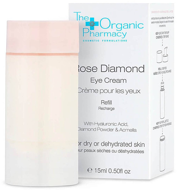 Крем для шкіри навколо очей (змінний блок) - The Organic Pharmacy Rose Diamond Eye Cream Refill — фото N1