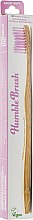 Парфумерія, косметика Зубная щетка бамбуковая, мягкая, рожева - The Humble Co. Adult Soft Toothbrush Purple