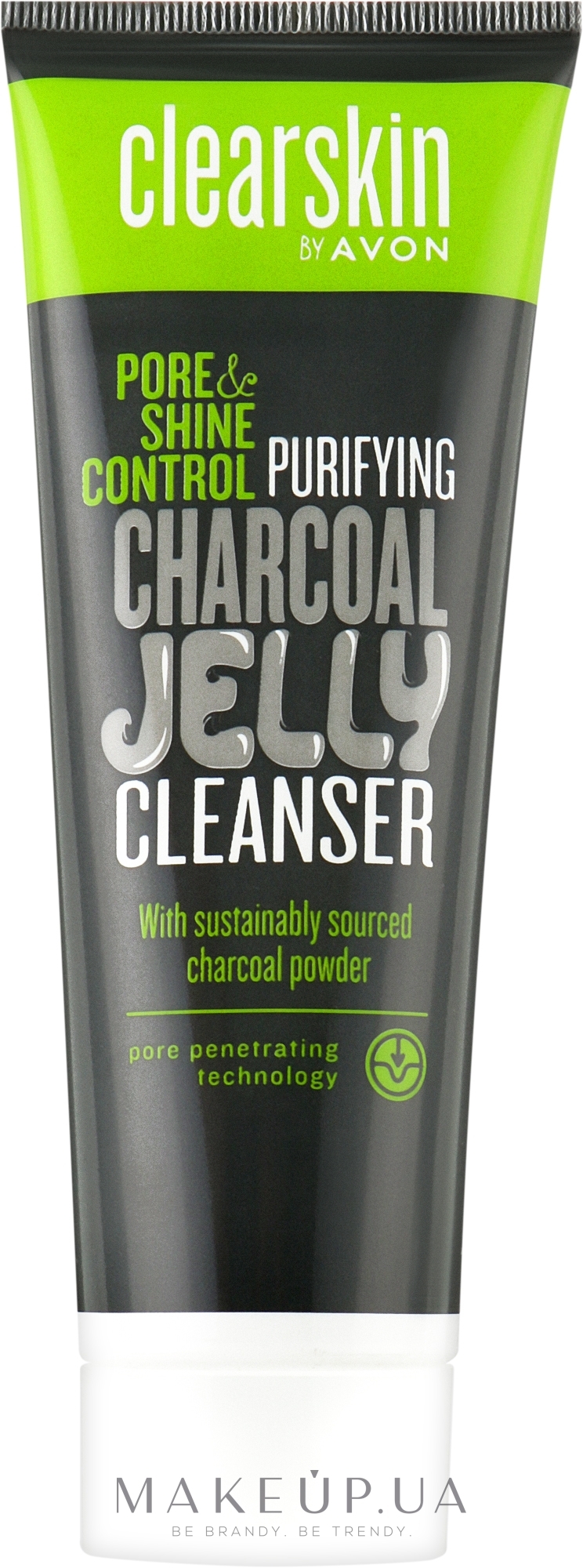 Гель-желе для умывания с углем "Сокращение пор и блеска" - Avon Clearskin Purifying Charcoal Jelly Cleanser  — фото 125ml