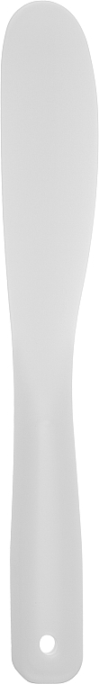 Силіконова миска для косметичних продуктів CS098W, d 10, з лопаткою, біла  - Cosmo Shop — фото N3