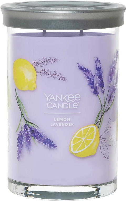 Ароматична свічка на підставці "Лимон і лаванда", 2 ґноти - Yankee Candle Lemon Lavender Tumbler — фото N1