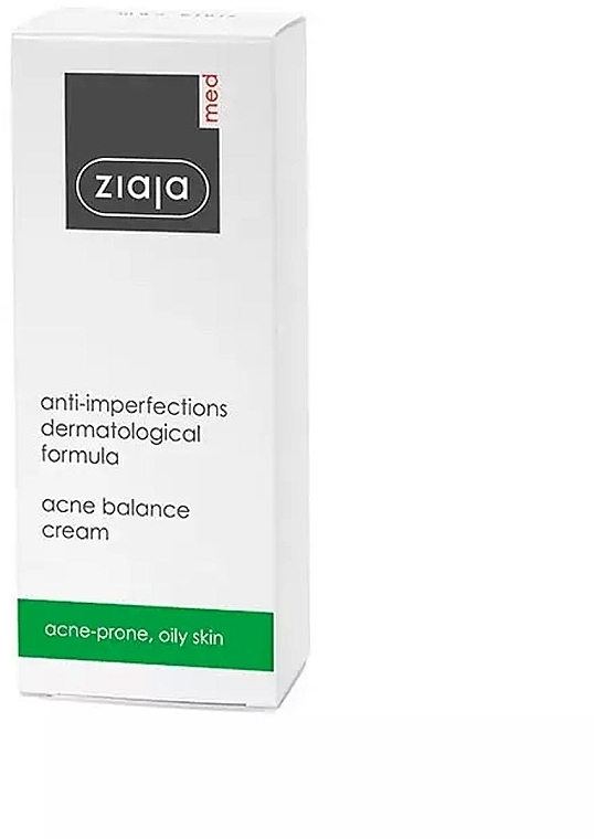 Крем для обличчя для жирної та схильної до акне шкіри - Ziaja Med Anti-imperfections Face Cream — фото N1