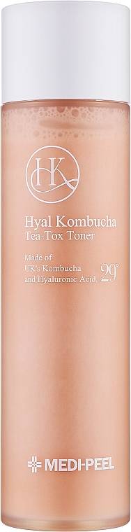 Тонер для повышения эластичности кожи лица с комбучей и гиалуроновой кислотой - MEDIPEEL Hyal Kombucha Tea-Tox Toner — фото N1