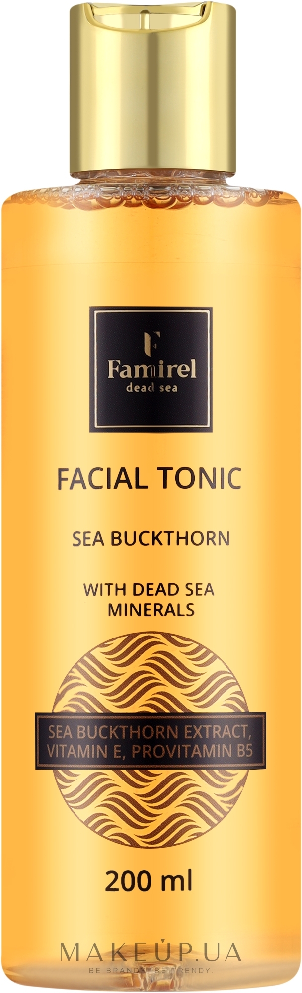 Тоник для лица с экстрактом облепихи - Famirel Facial Tonic Sea Buckthorh With Dead Sea Minerals — фото 200ml