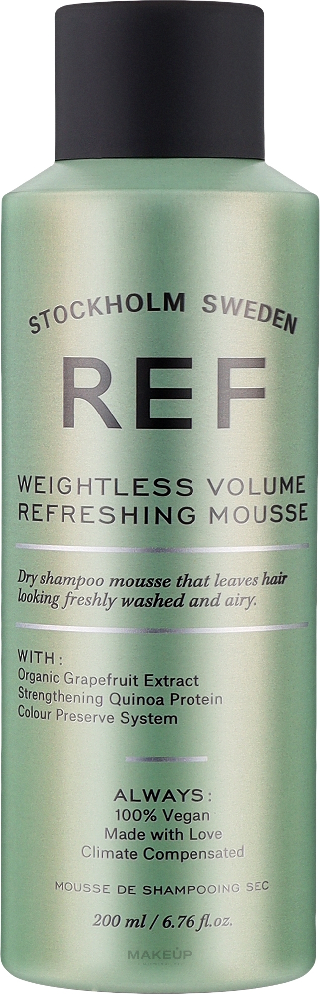 Шампунь-мус для волосся - REF Weightless Volume Refreshing Mousse — фото 200ml