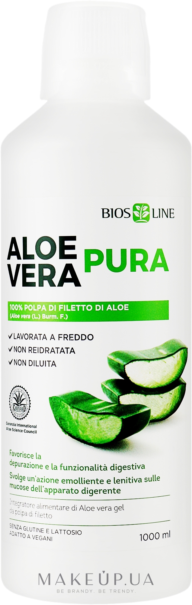 Харчова добавка "Алое вера гель" - BiosLine Principium Aloe Vera Pura — фото 1000ml