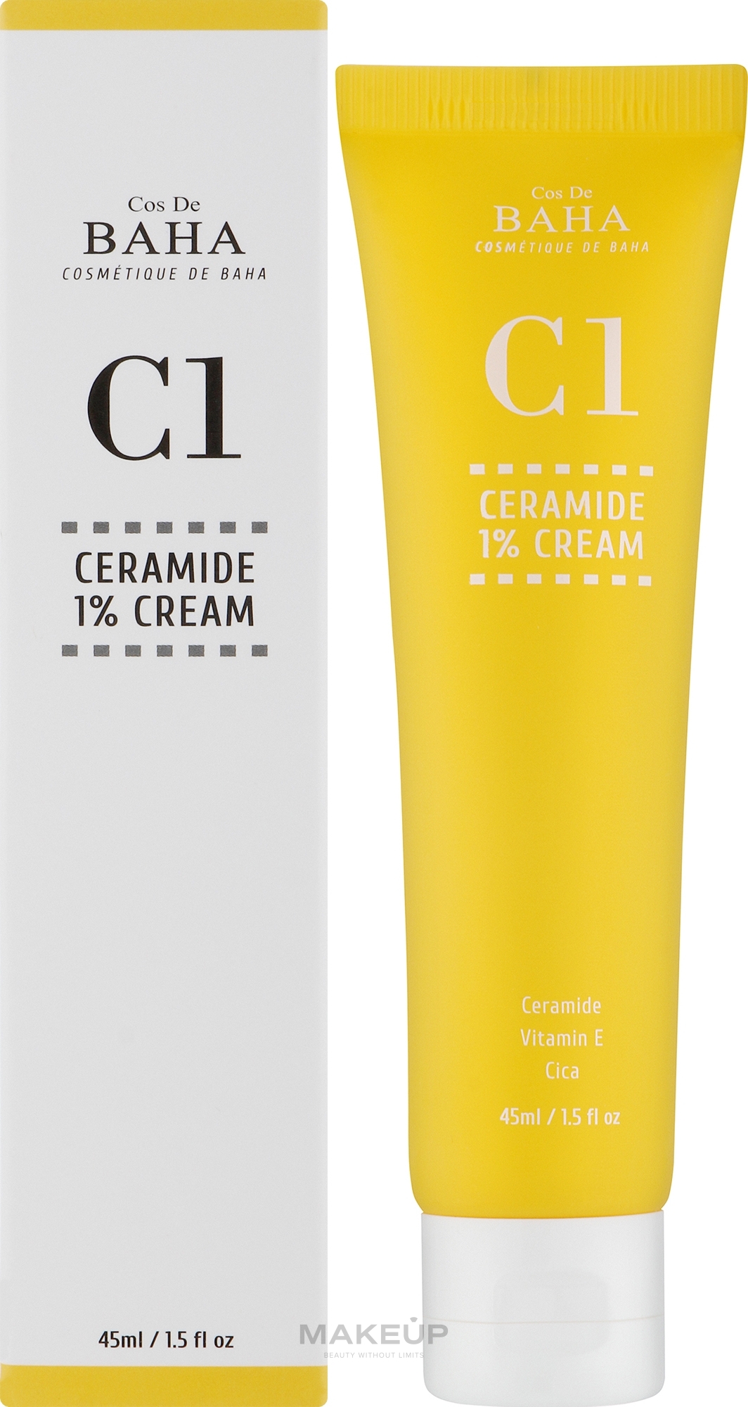 Крем для обличчя з керамідами - Cos De BAHA (C1) Ceramide 1% + Niacinamide Cream — фото 45ml