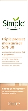 Simple Protect & Glow Triple Protect Moisturiser SPF30 - Simple Protect & Glow Triple  Protect Moisturiser SPF30 — фото N4