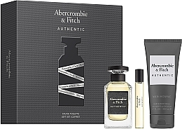 Abercrombie & Fitch Authentic Men - Набор (edt/100ml + edt/15ml + h&b/wash/200ml) — фото N1