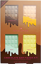 Набор - I Heart Revolution Chocolate Bar Fizzer Kit (bath/fiz/4х110g) — фото N1