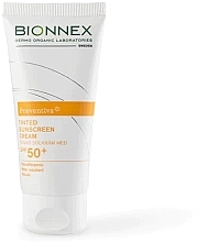 Парфумерія, косметика Сонцезахисний крем - Bionnex Preventiva Tinted Sunscreen Cream Spf 50+