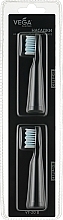 Парфумерія, косметика Насадки для електричної зубної щітки, VT-600В, чорні - Vega