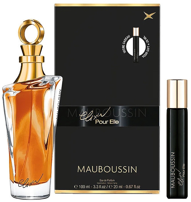 Mauboussin Elixir Pour Elle - Набор (edp/100ml + edp/20ml) — фото N1